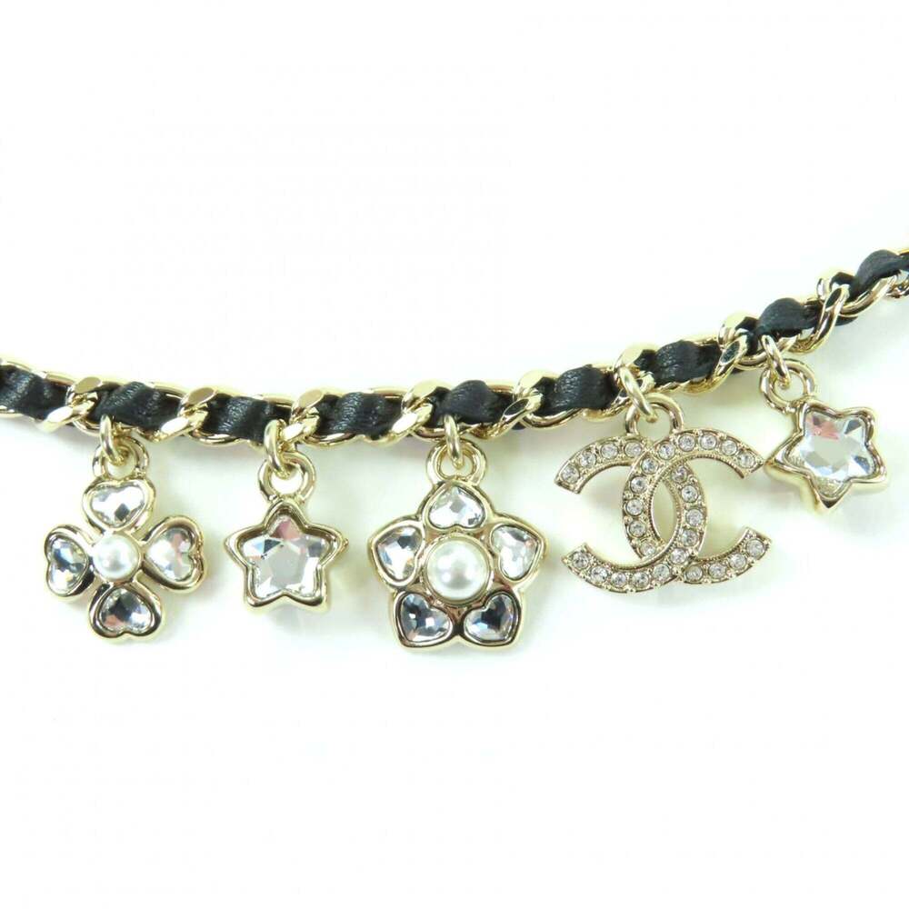 CHANEL Authentic Black Logo Charm Bracelet - Picture 2 of 5